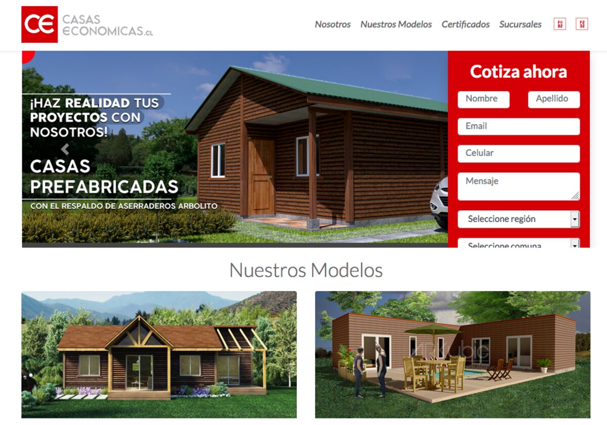 Casas Económicas, casas prefabricadas en sur de Chile